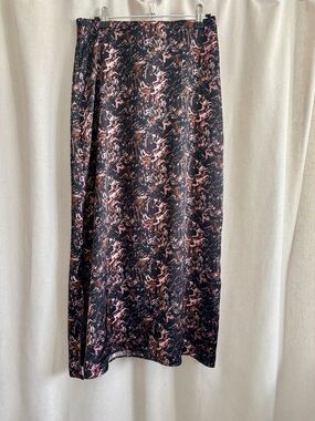 Halogen Marbled Slip Midi Skirt | Size S